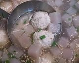 紅くるり(大根)とフワフワ鶏団子のスープ作り方6写真