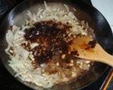 鶏もも肉の八丁味噌ソースパスタ作り方6写真