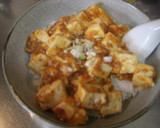 朝から麻婆会飯（マーボー丼）・みんと風作り方5写真