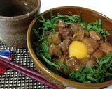 焼き鳥缶で簡単・本格♪照りたま丼♪作り方8写真
