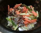 炊飯器で野菜たっぷり後混ぜ海老炒飯作り方1写真