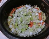 炊飯器で野菜たっぷり後混ぜ海老炒飯作り方3写真