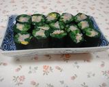 春菊とエノキの海苔巻作り方6写真