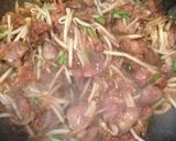 焼肉のたれでレバニラ炒め！作り方4写真