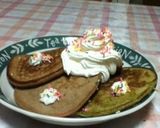 簡単抹茶＆ココアホットケーキ作り方4写真