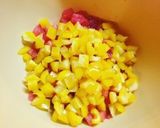 フレッシュトマトとパプリカのブルスケッタ作り方3写真