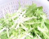 水菜のハリハリサラダ作り方1写真