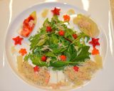果物、魚介、野菜のクリスマスツリーサラダ作り方11写真