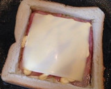 簡単！卵ベーコンチーズマヨの挟み焼き♥︎作り方4写真