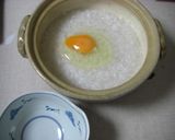 朝のだし入りたまご粥・みんと風作り方4写真