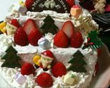 X'masケーキ☆雛壇風作り方3写真