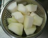 生姜の利いた冬瓜と肉団子のスープ作り方1写真