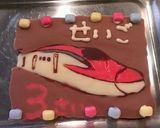 誕生日ケーキ～チョコプレート★スーパーこ作り方7写真