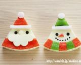 クリスマス＊サンタさん＆スノーマンチーズ作り方6写真