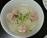 生姜の利いた冬瓜と肉団子のスープ作り方4写真
