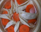 中華あじで白菜餃子鍋・味ぽん添え作り方5写真