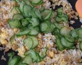 納豆チャーハン☆胡瓜入り作り方5写真