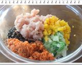 ヘルシーなわんゴハン ささみワンバーグ作り方1写真