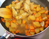 簡単！鶏手羽元と大根の和風カレー煮込み作り方4写真