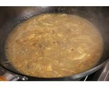 残ったタネで作る『ギョウザ卵あんかけ丼』作り方5写真