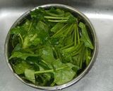 ほうれん草のカルボナーラ作り方1写真
