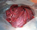 燻製器で作る☆絶品の鹿肉ジャーキー！作り方1写真