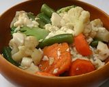 簡単！野菜と豆腐の餡かけ丼作り方4写真