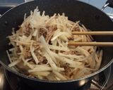 細切り大根とひき肉の炒め煮作り方4写真
