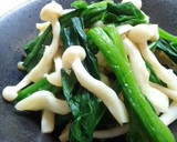 ほうれん草とキノコの白だしわさび和え作り方5写真
