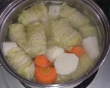 豚ロール白菜と里芋のポトフしょうが餡がけ作り方5写真