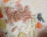 簡単☆ジャガイモ、人参ミルクスープ♪作り方4写真