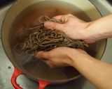 乾燥ぜんまいの戻し方(覚え書)作り方5写真