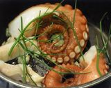 柔かく煮たタコと青リンゴのサラダ作り方1写真