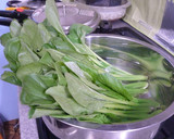 角煮の残り汁で★小松菜の煮びたし作り方1写真