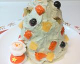 高さ15cm！青汁クリスマスツリーケーキ作り方10写真