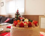 共立て❤２1㎝型(7号)ココアスポンジ作り方11写真