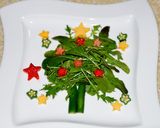 聖夜ークリスマスツリーサラダ作り方8写真