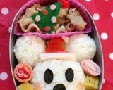 クリスマス サンタ ミッキー キャラ弁作り方5写真