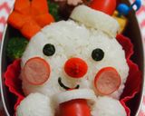 キャラ弁＊Xmas☆スノーマン弁当作り方4写真
