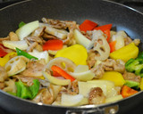 栗じゃがいもと豚肉の味噌マヨ炒め作り方7写真
