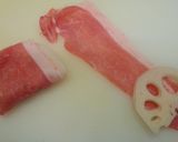 肉巻き蓮根の照り焼き作り方2写真