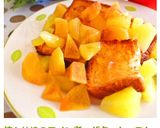柿と林檎のワイン煮～バタートースト乗せ✿作り方5写真