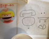フックブックロー しおりちゃんキャラ弁作り方1写真