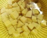 給食menu＊じゃが芋のそぼろあんかけ作り方1写真
