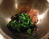 ちぢみほうれん草の海苔オカカ和え作り方2写真