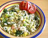 ﾁｷﾝコンソメで野菜シャキｼｬｷ焼き飯作り方5写真