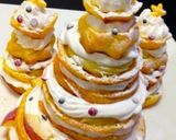 シュークリームでクリスマスツリー＆リース作り方10写真