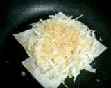 ワンタンの皮でキャベツ焼き作り方1写真
