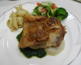 お洒落に☆２色ソースのチキンソテー☆作り方9写真