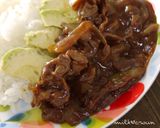 洋食屋さんのハヤシライス～アボカドのせ作り方4写真